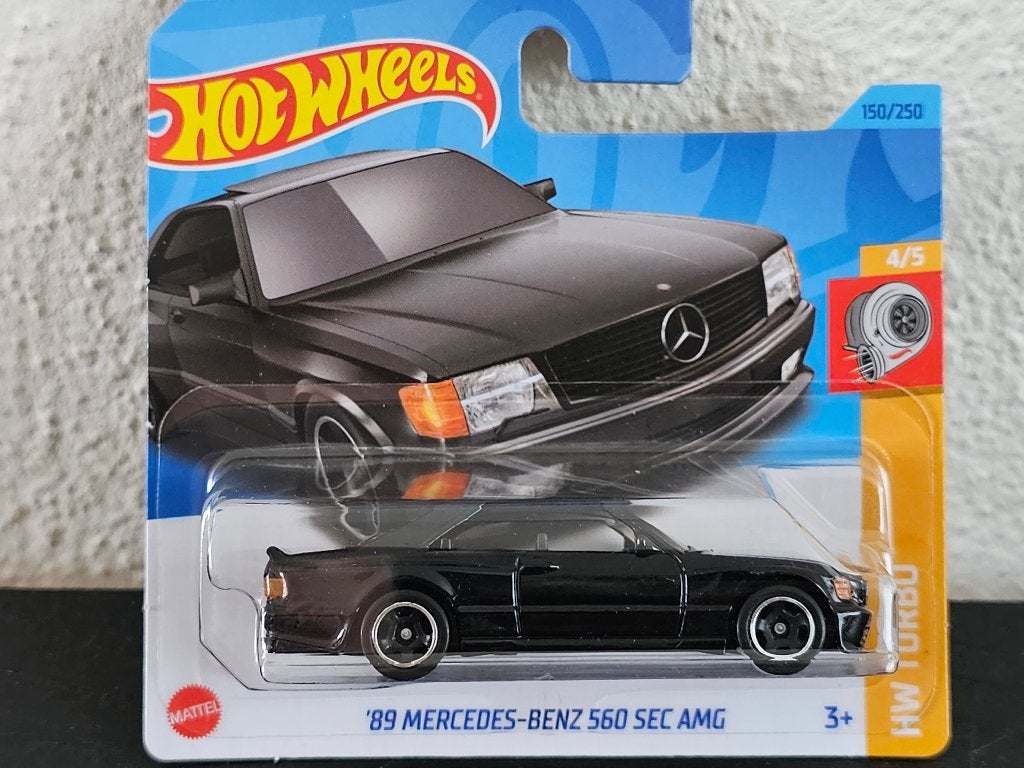 Hot Wheels Mercedes-Benz 560 SEC AMG zwart HotWheels, Verzenden, Nieuw, Auto