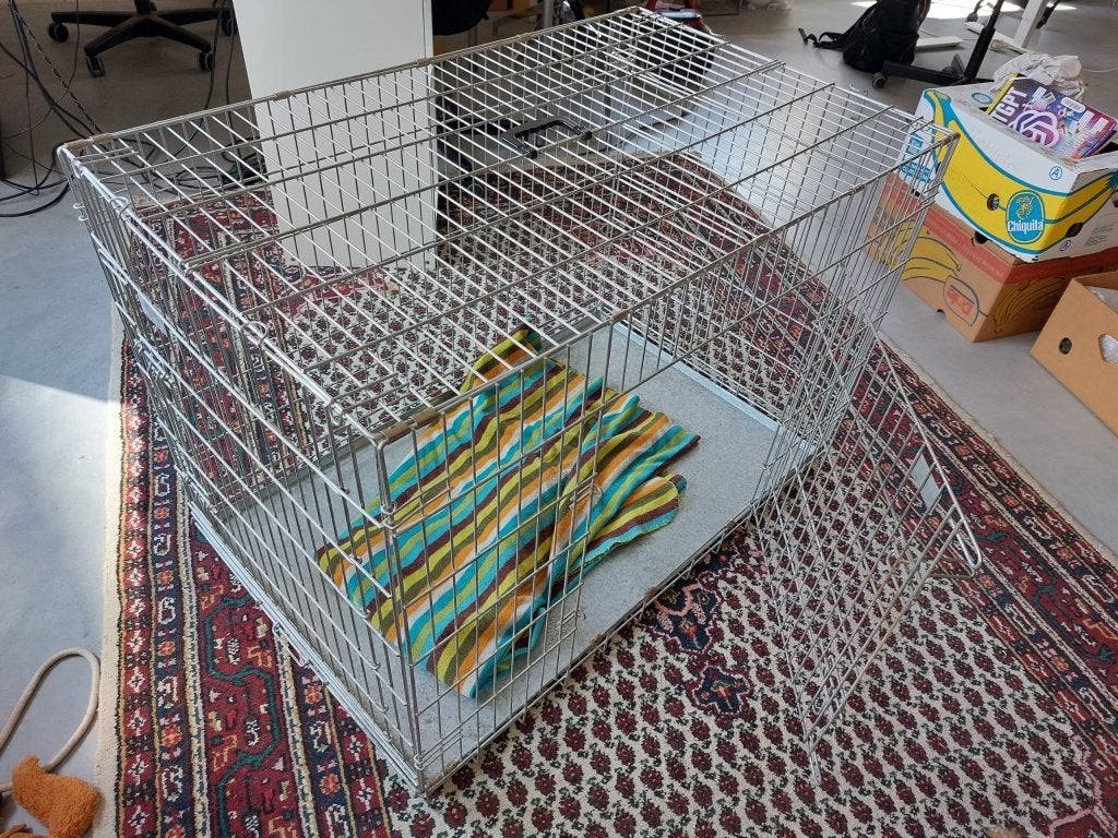 hondenbench, Ophalen, Zo goed als nieuw