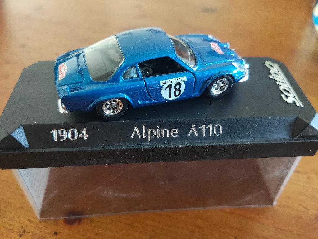 Alpine A110 1:43, Solido, nr E5, Ophalen of Verzenden, Zo goed als nieuw, Auto, Solido