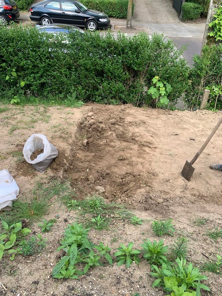 Gratis zandgrond (geel) in Arnhem Noord, Tuin en Terras, Zand, Ophalen, Gebruikt, Ophoogzand
