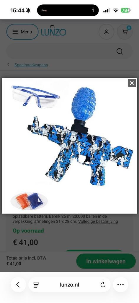 GEL BLASTER, Ophalen of Verzenden, Nieuw