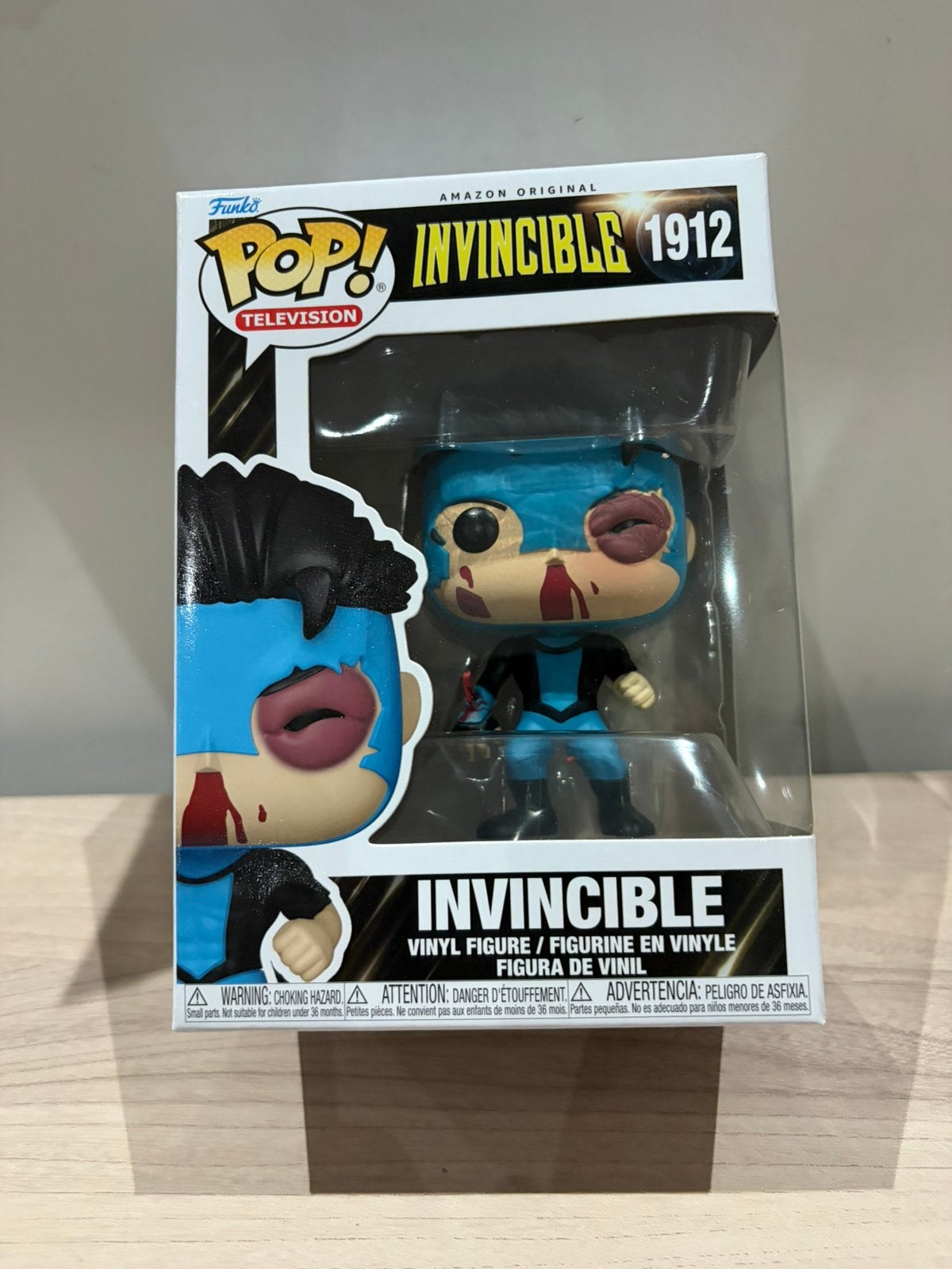 Funko Pop! Invincible #1912 Battle Damaged Amazon Original, Funko Europe, Ophalen of Verzenden, Zo goed als nieuw, 4th floor, 1 Queen Caroline St, London W6 9YN, Verenigd Koninkrijk