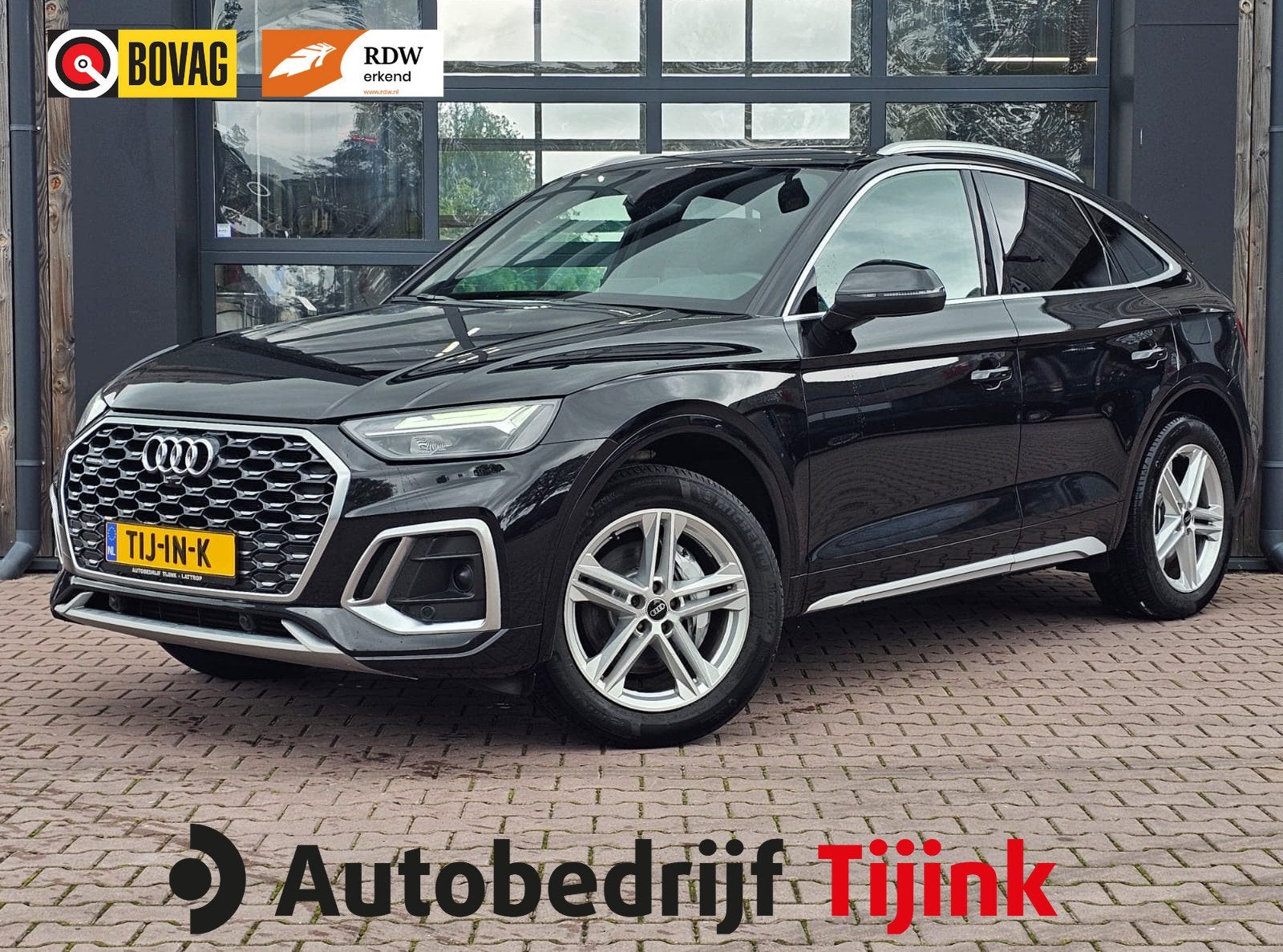 Audi Q5 Sportback 50 TFSI e S edition | LED | Elek. trekhaak, Auto's, Stof, Gebruikt, 4 cilinders, Zwart