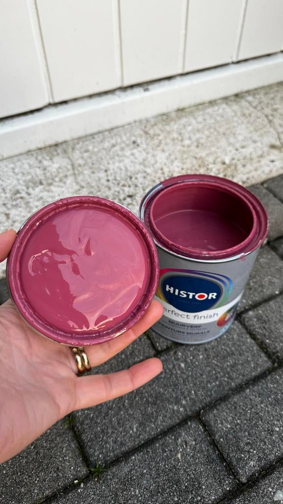 Histor Perfect Finish Muurverf 0.7L - Prachtige Mauve Kleur, Doe-het-zelf en Verbouw, Verf, Beits en Lak, Ophalen, Paars, Nieuw