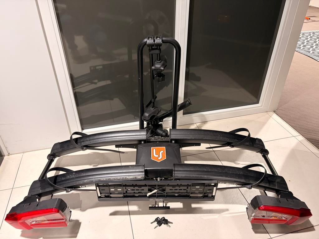 La Souris fatbike fietsendrager inklapbaar compleet, Auto diversen, Fietsendragers, Ophalen of Verzenden, Gebruikt, Trekhaakdrager