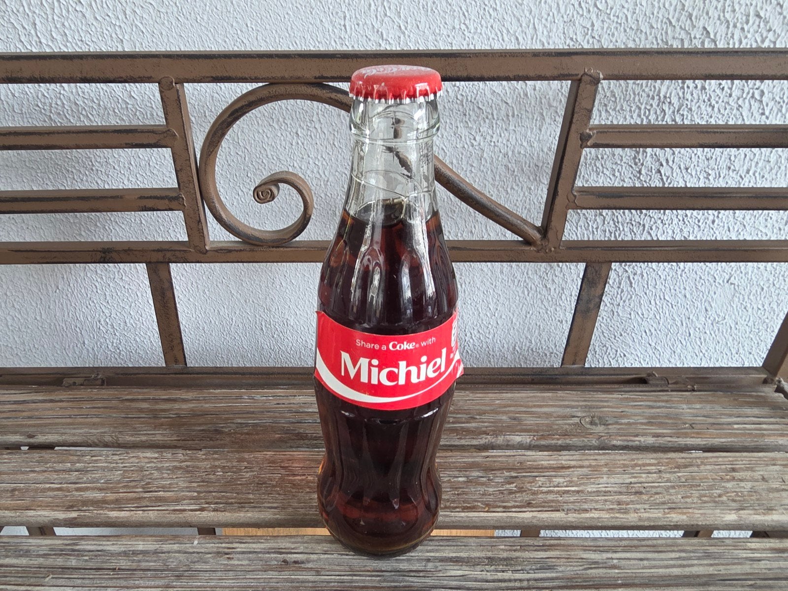 Coca-Cola flesje met naam 'Michiel' - 200ml, Ophalen, Zo goed als nieuw