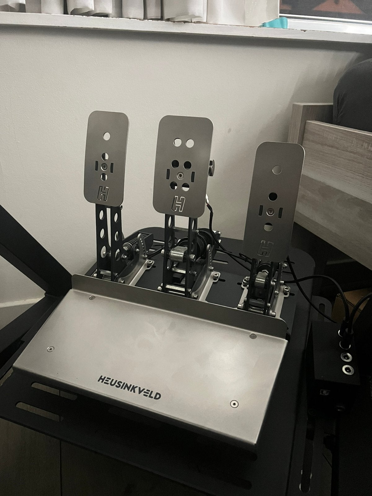 Heusinkveld Sprint Pedals + Rumble / haptic kit, Computers en Software, Joysticks, Zo goed als nieuw, Ophalen