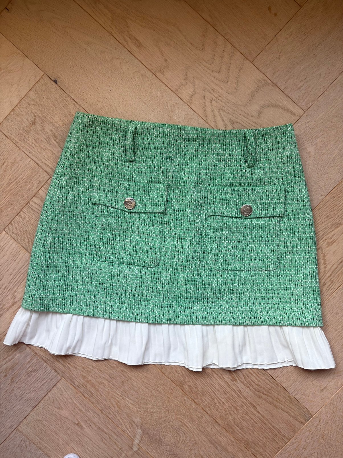 Maje groen rokje mt s, Kleding | Dames, Ophalen of Verzenden, Zo goed als nieuw, Maat 36 (S), Boven de knie