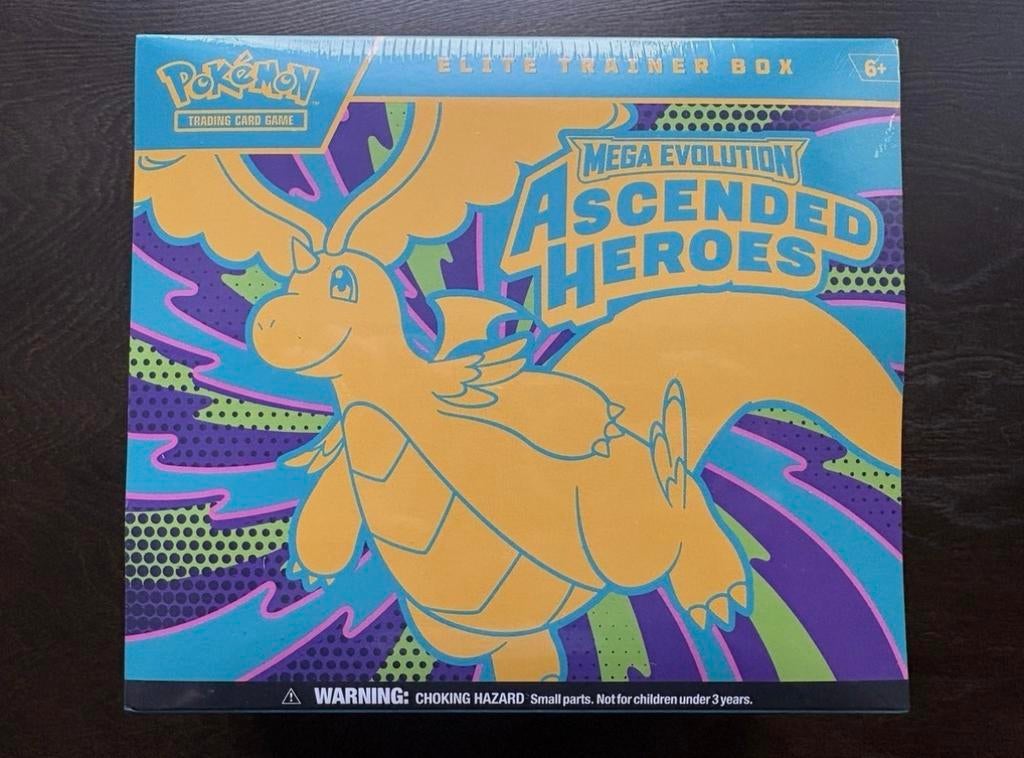 Sealed Mega Evolution Ascended Heroes Elite Trainer Box, Ophalen of Verzenden, Nieuw, Overige typen, Foil