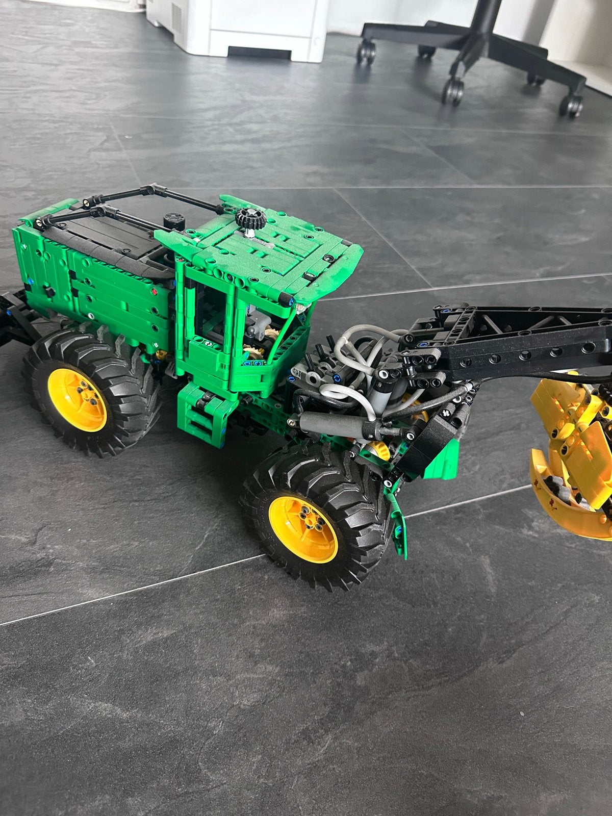 Lego Technic Harvester (MOC) - Groene Oogstmachine, Ophalen of Verzenden, Zo goed als nieuw, Overige merken