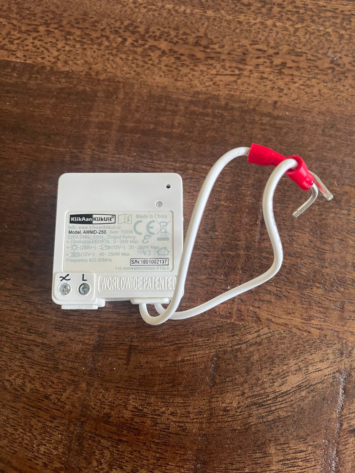KlikAanKlikUit AWMD-250 Mini Inbouwdimmer, Ophalen of Verzenden, Zo goed als nieuw, Overige merken, Dimmer