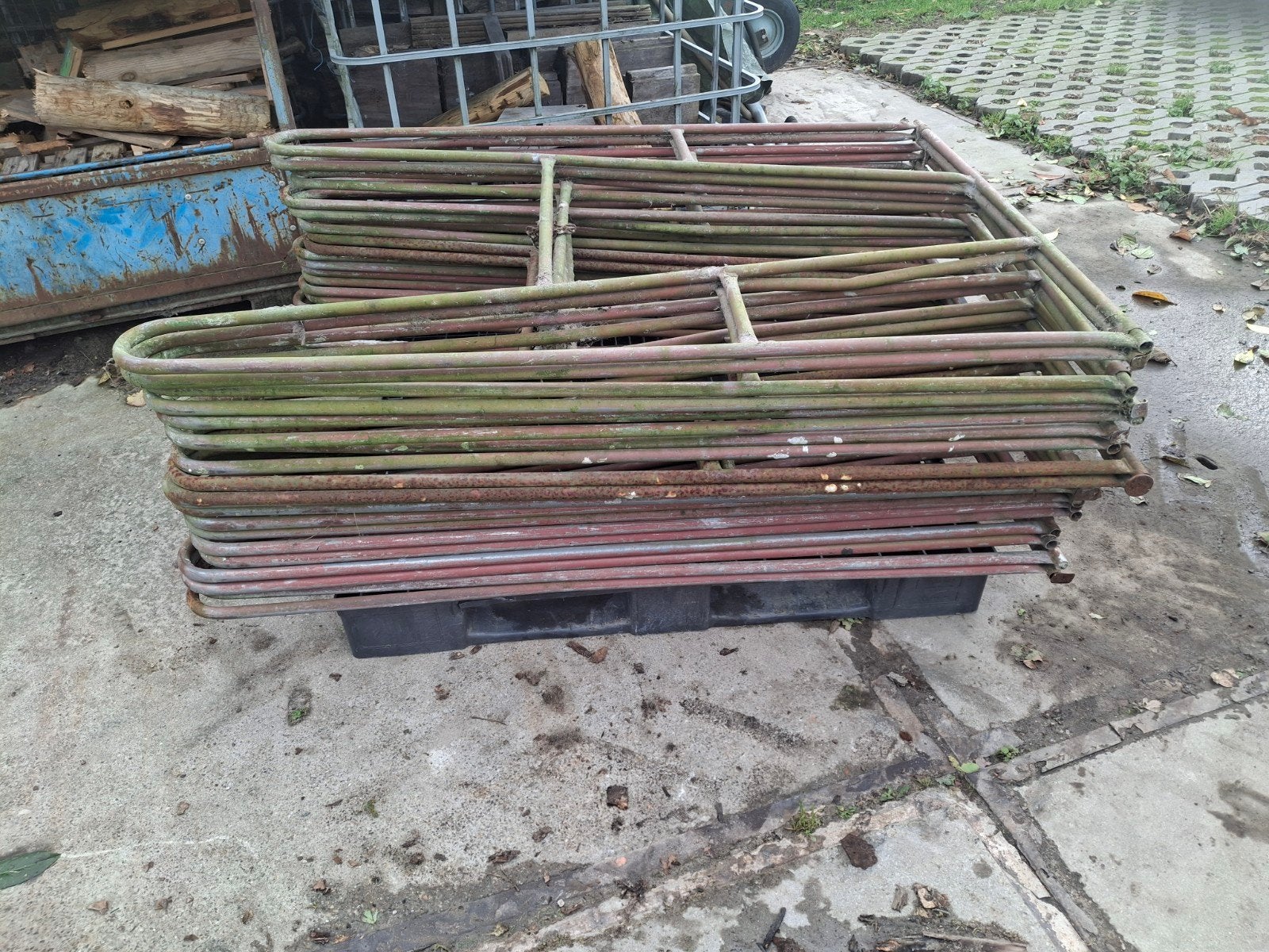 10 stuks stalen schragen, 1.52m hoog, Doe-het-zelf en Verbouw, Ophalen, Gebruikt, Overige typen, Minder dan 2 meter