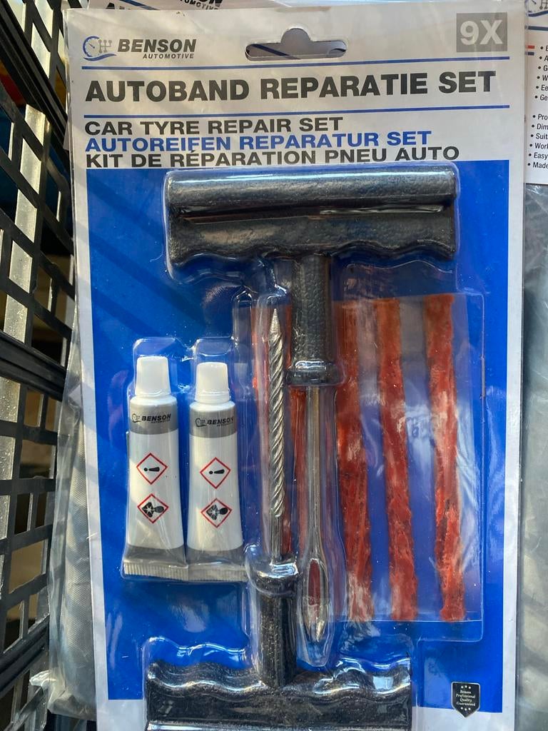 Benson Autoband Reparatie Set - Nieuw, Auto diversen, Onbekend, Nieuw, Ophalen of Verzenden, Onbekend