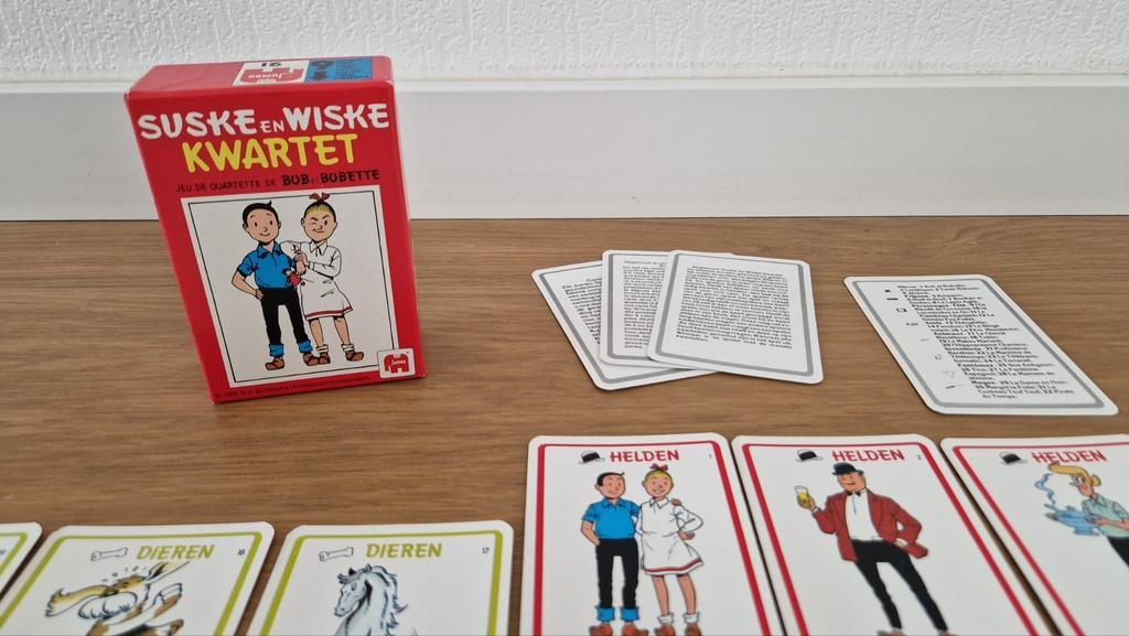Suske en Wiske Kwartetspel Jumbo 1981, Verzamelen, Ophalen of Verzenden, Suske en Wiske, Gebruikt, Boek of Spel