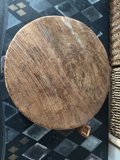 oude houten bajot uit India met gratis houten lepel, Ophalen of Verzenden, Gebruikt