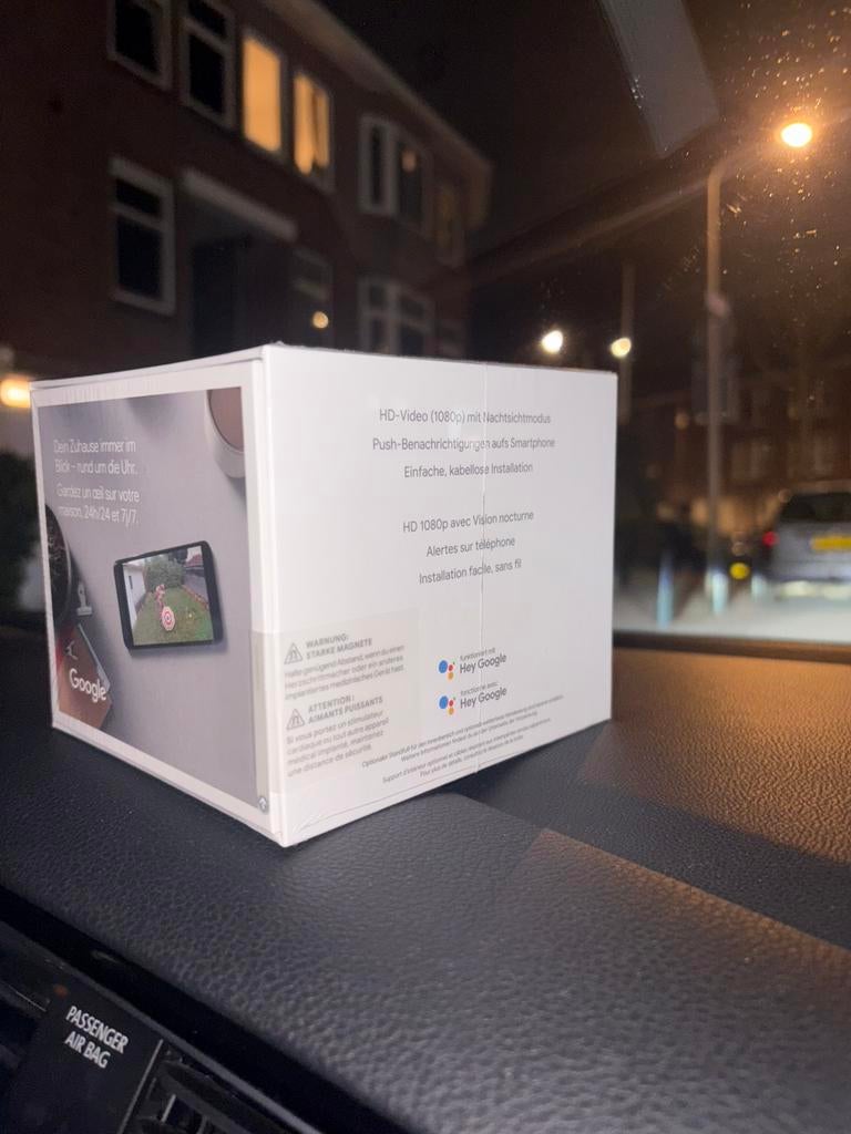 Google home (nest cam), Ophalen of Verzenden, Zo goed als nieuw, Netvoeding, Minder dan 50 watt