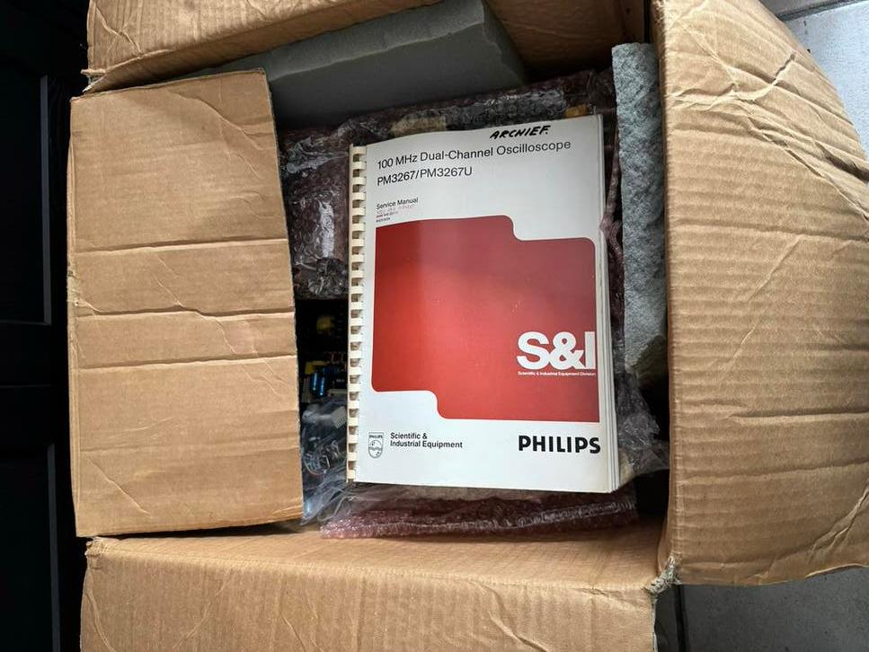 Philips PM 3267 Oscilloscope Service Manual & Onderdelen, Ophalen of Verzenden, Gebruikt