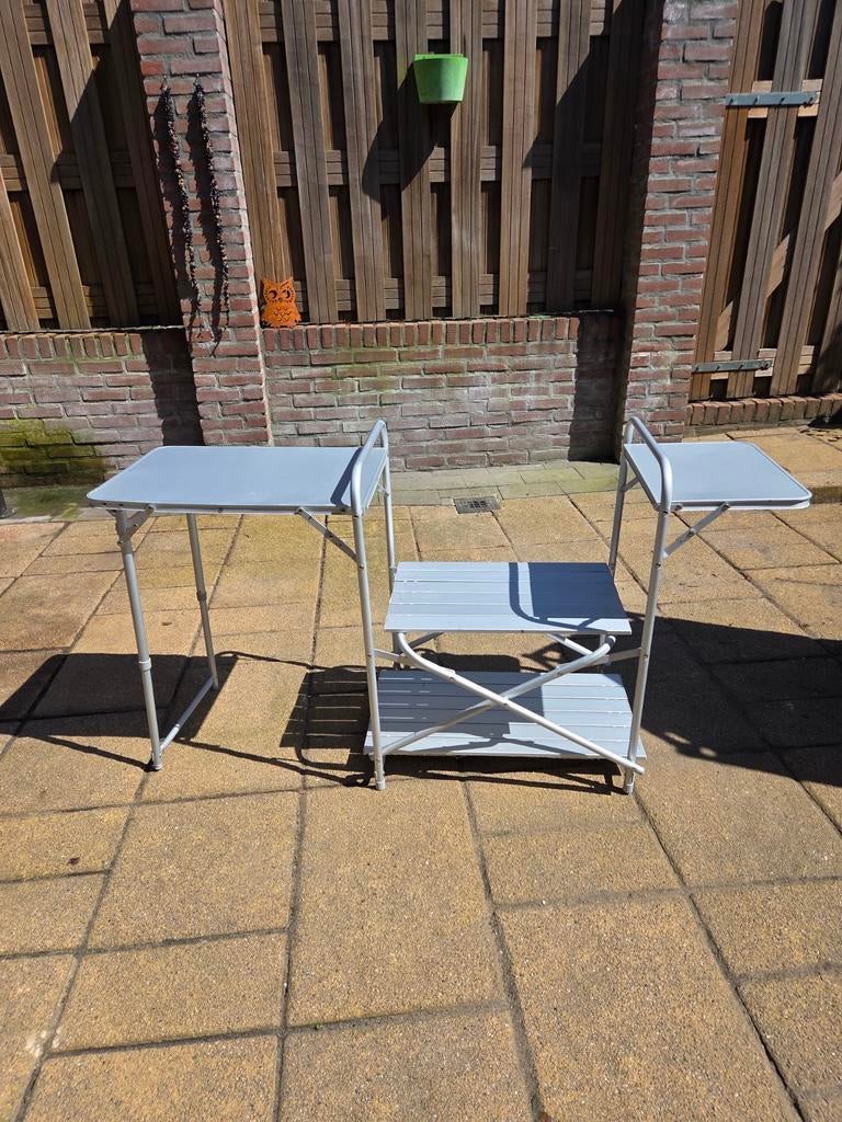 Camping keukentafel/kasten, Caravans en Kamperen, Ophalen, Campingkast