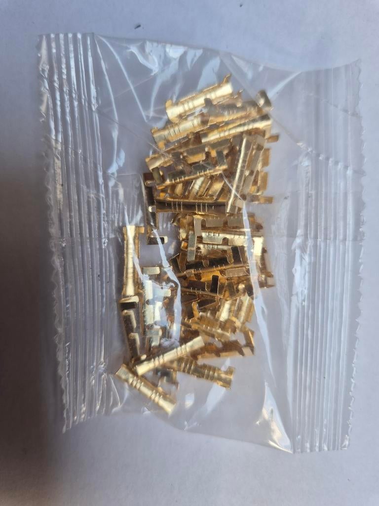 Set van gouden elektrische connectoren, Ophalen of Verzenden, Nieuw