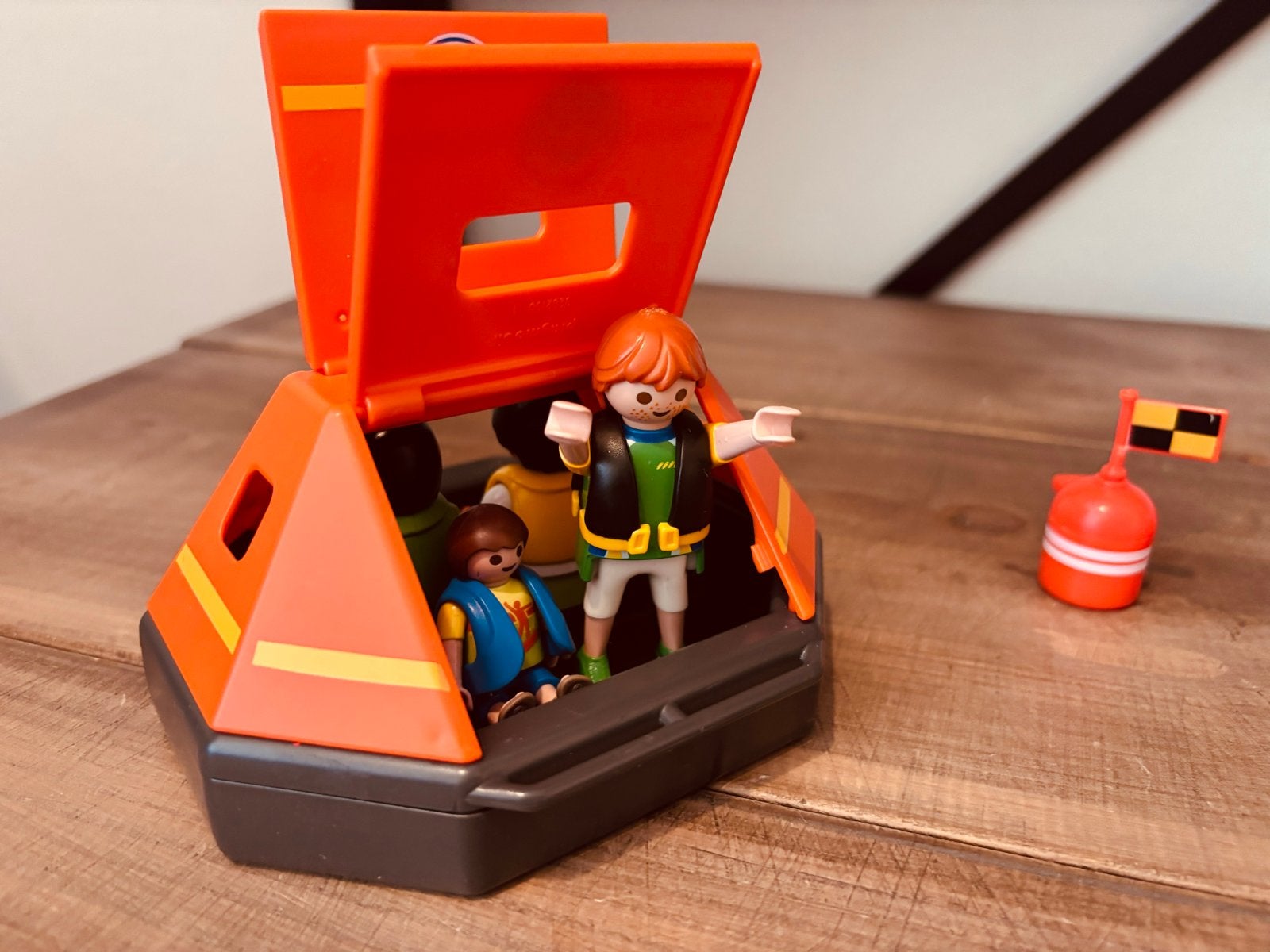 Playmobil Reddingsvlot met drenkelingen en Boei, Gebruikt, Complete set, Ophalen of Verzenden, Sports & action