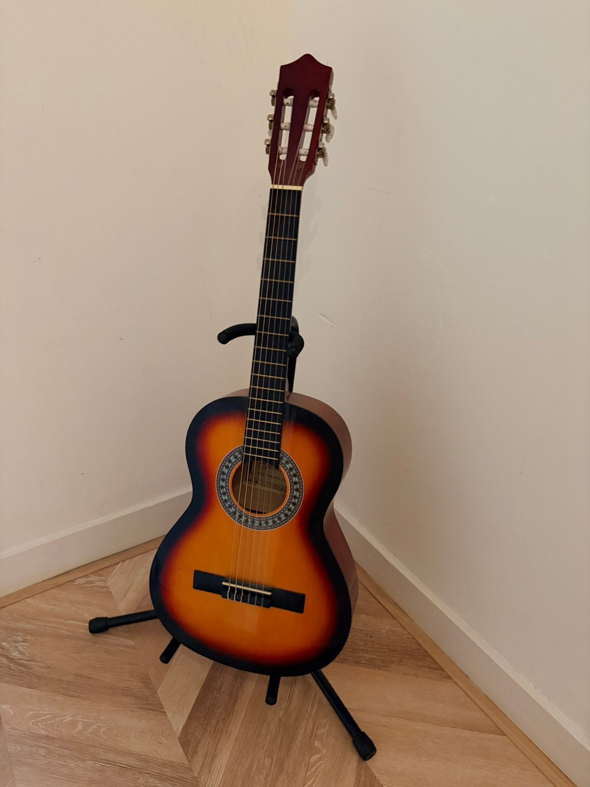 Kinder gitaar incl standaard, Ophalen, Zo goed als nieuw, Klassieke of Spaanse gitaar
