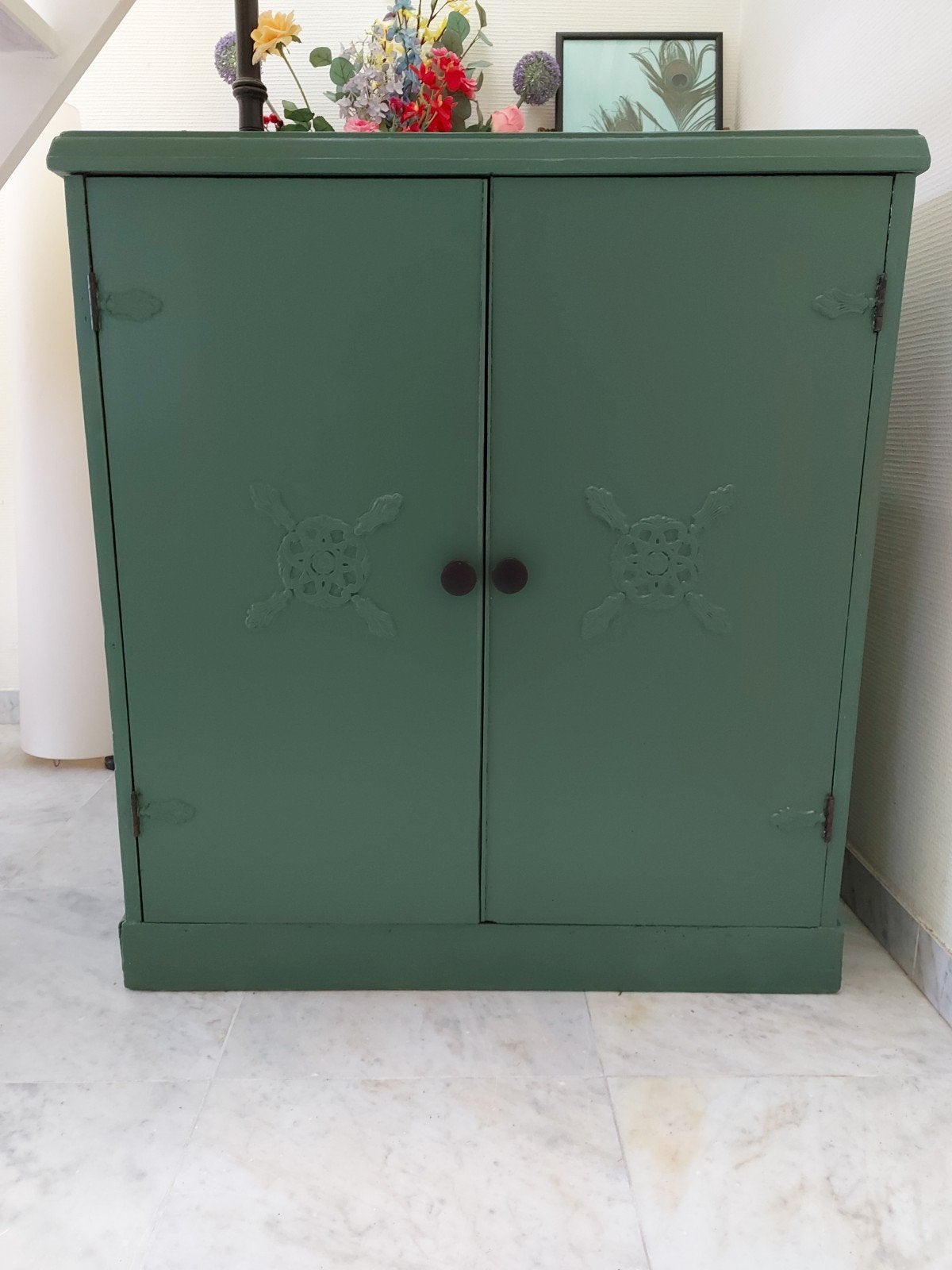 kleine kast, groene kast, commode kast, houten kast, Ophalen, 25 tot 50 cm, 50 tot 100 cm, Minder dan 100 cm