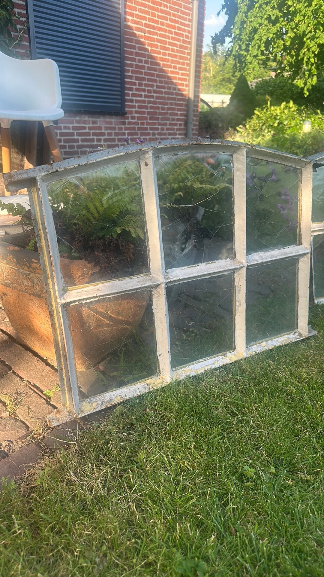 Oude ijzere raampjes, Doe-het-zelf en Verbouw, Glas en Ramen, Ophalen, Zo goed als nieuw, Minder dan 80 cm