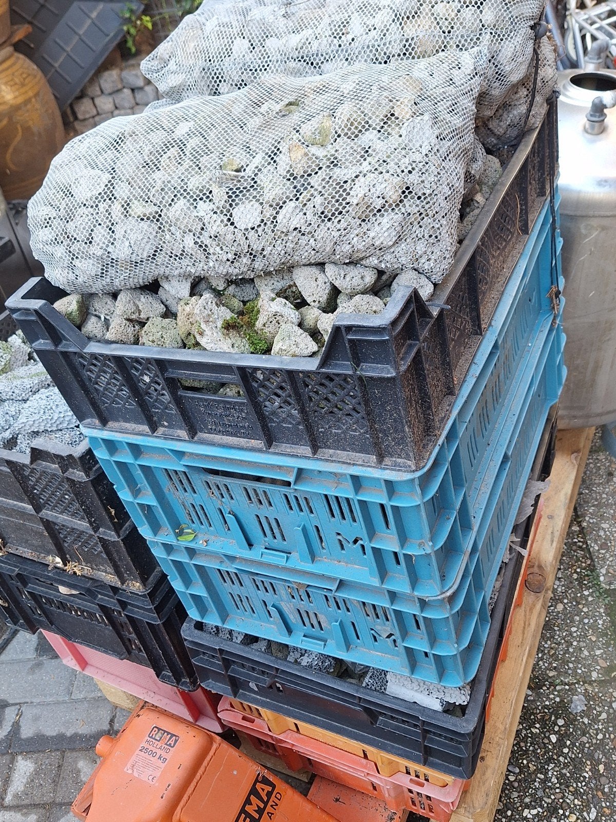 partij filtermateriaal voor trickle filter, Ophalen of Verzenden, Gebruikt, Vijverfilter