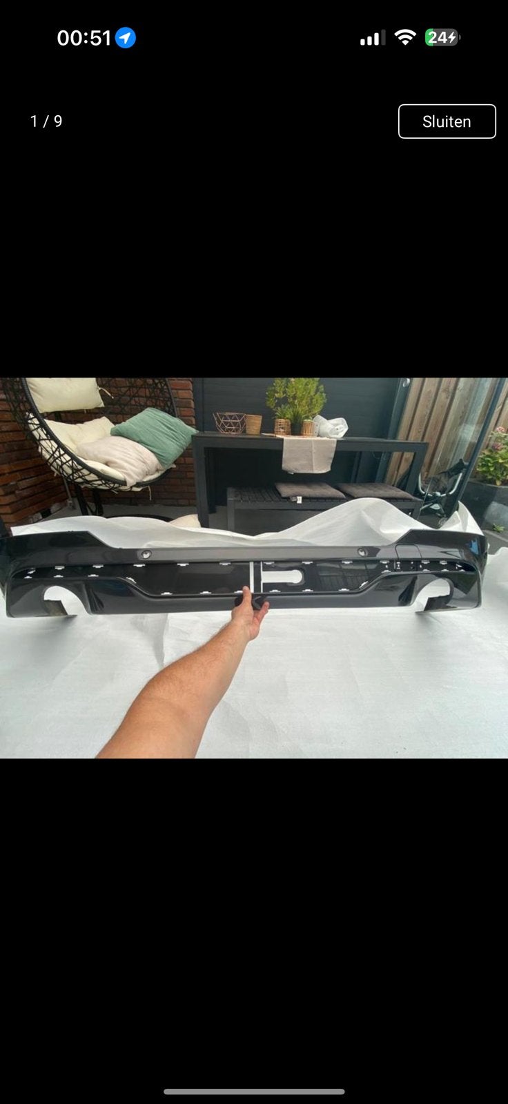 Bmw X4 G02 M diffuser, Auto-onderdelen, Carrosserie en Plaatwerk, Ophalen, Nieuw, BMW, Bumper