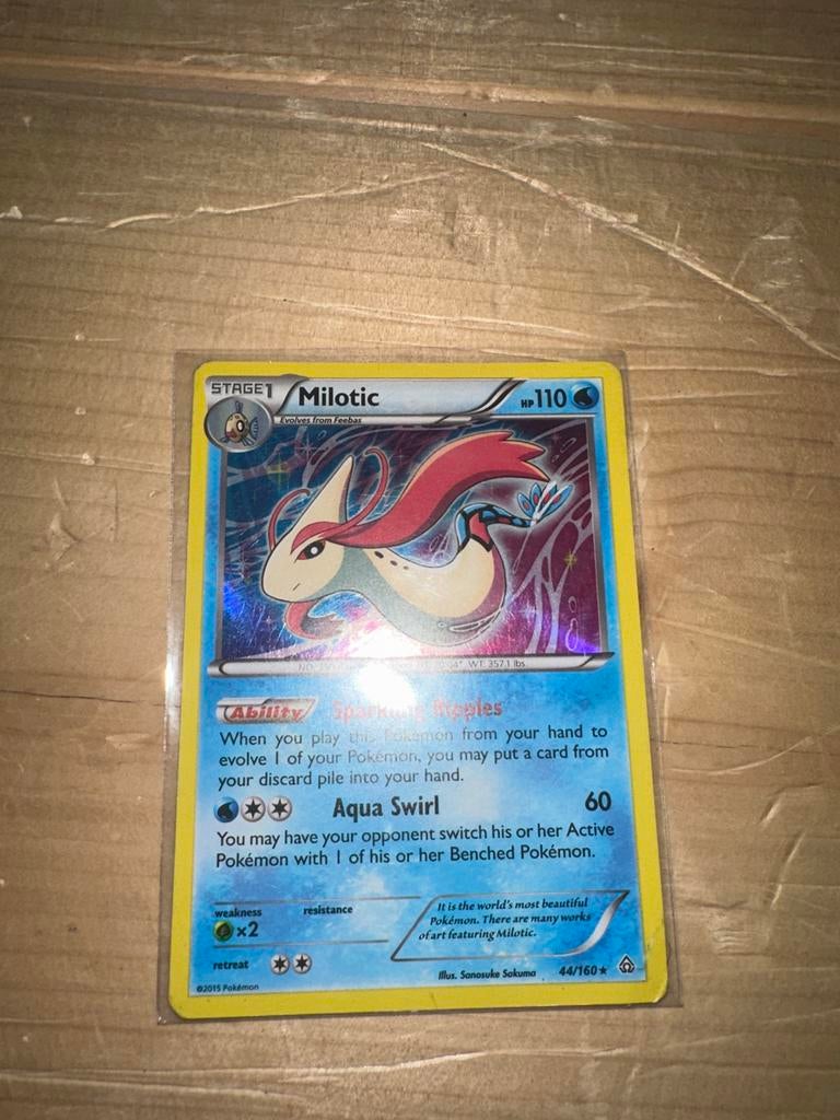 Milotic Pokémon Kaart (Holo) - 44/160, Ophalen, Zo goed als nieuw, Losse kaart, Foil