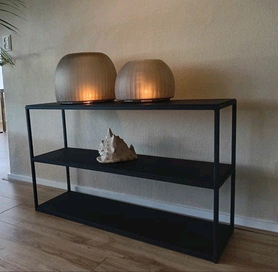 Keijser en Co - Console Fragile, Huis en Inrichting, Ophalen, Met plank(en), Eikenhout, 50 tot 100 cm
