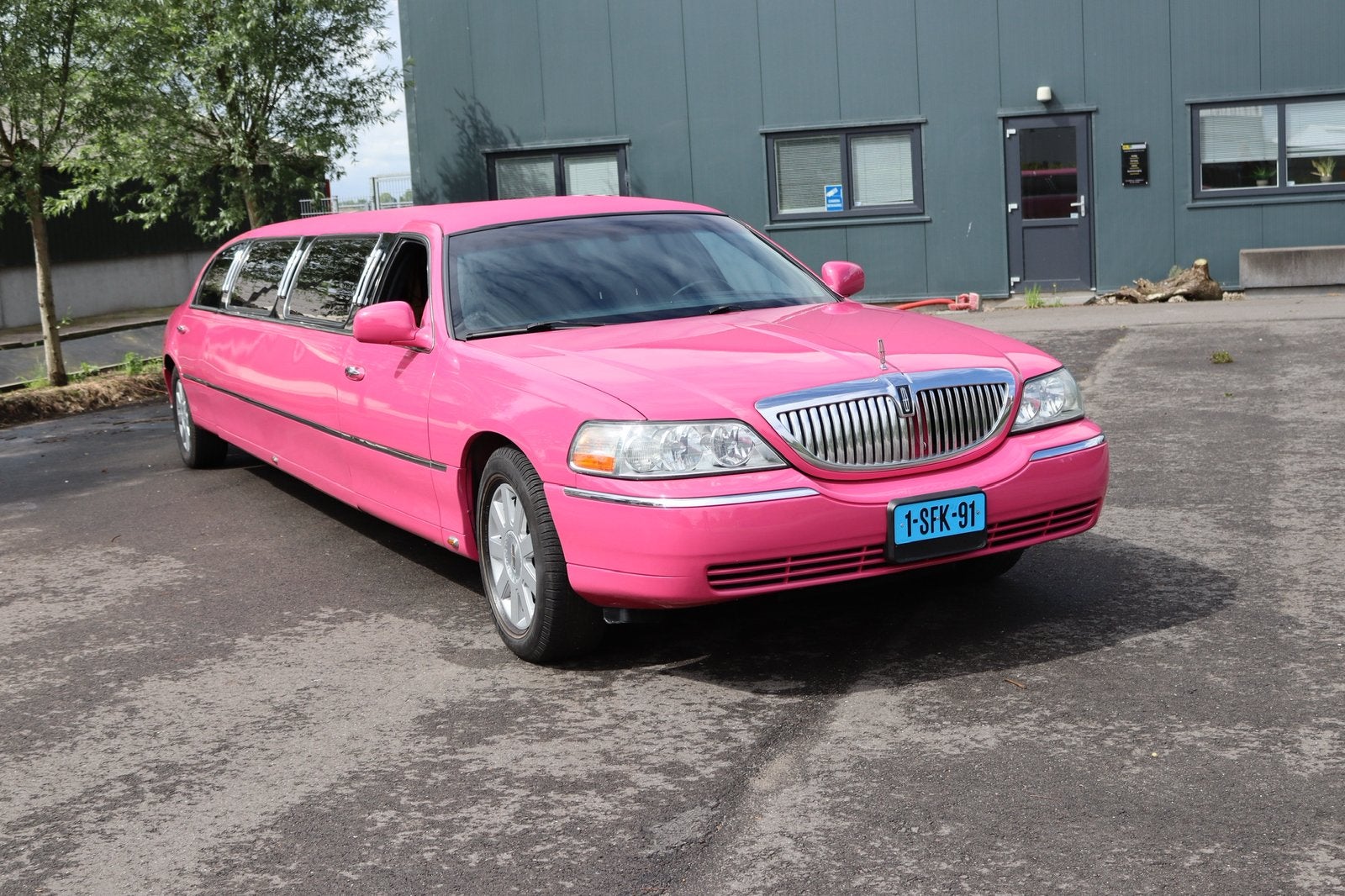 Lincoln Towncar Limousine, Roze 2003, Auto's, Automaat, Achterwielaandrijving, Leder, Overige kleuren