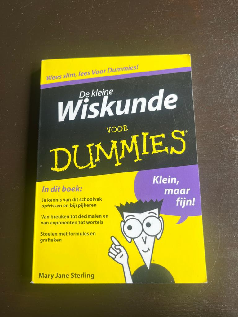 De kleine Wiskunde voor Dummies - Mary Jane Sterling, Boeken, Ophalen of Verzenden, Beta, Zo goed als nieuw, Overige niveaus