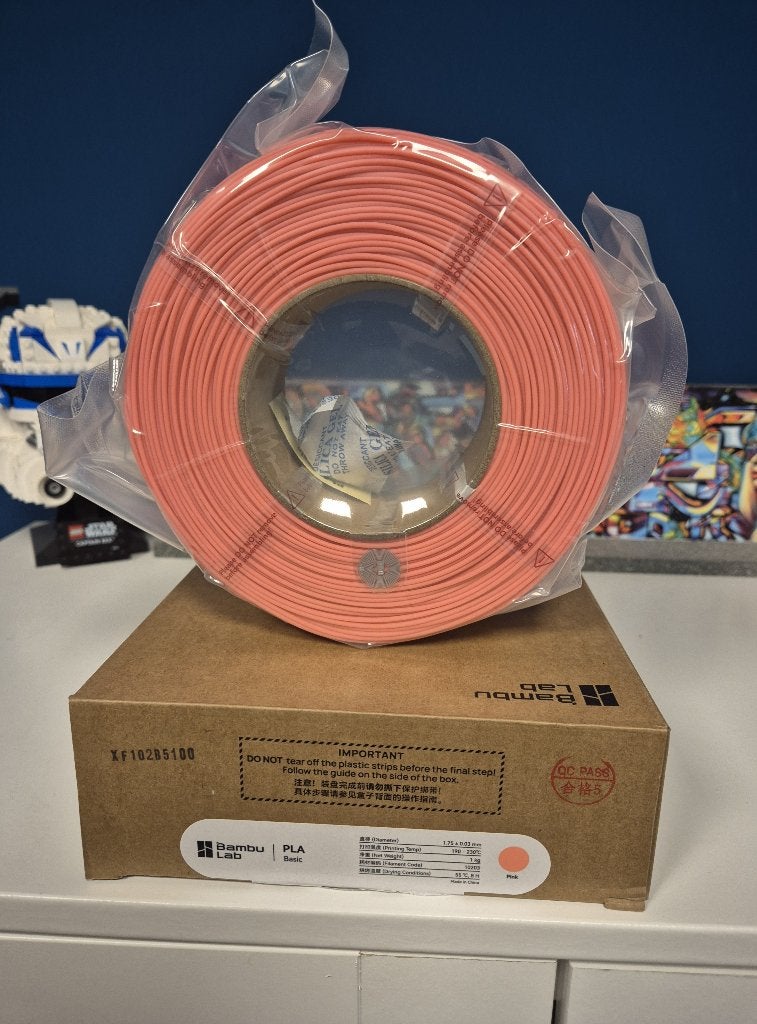 Bambu Lab PLA basic refill - Pink (1kg), Computers en Software, 3D-printerbenodigheden, Nieuw, Filamentrollen, Verzenden