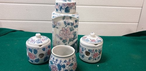 -	Chinese pottenset 4 stuks, Huis en Inrichting, Woonaccessoires | Overige, Ophalen of Verzenden