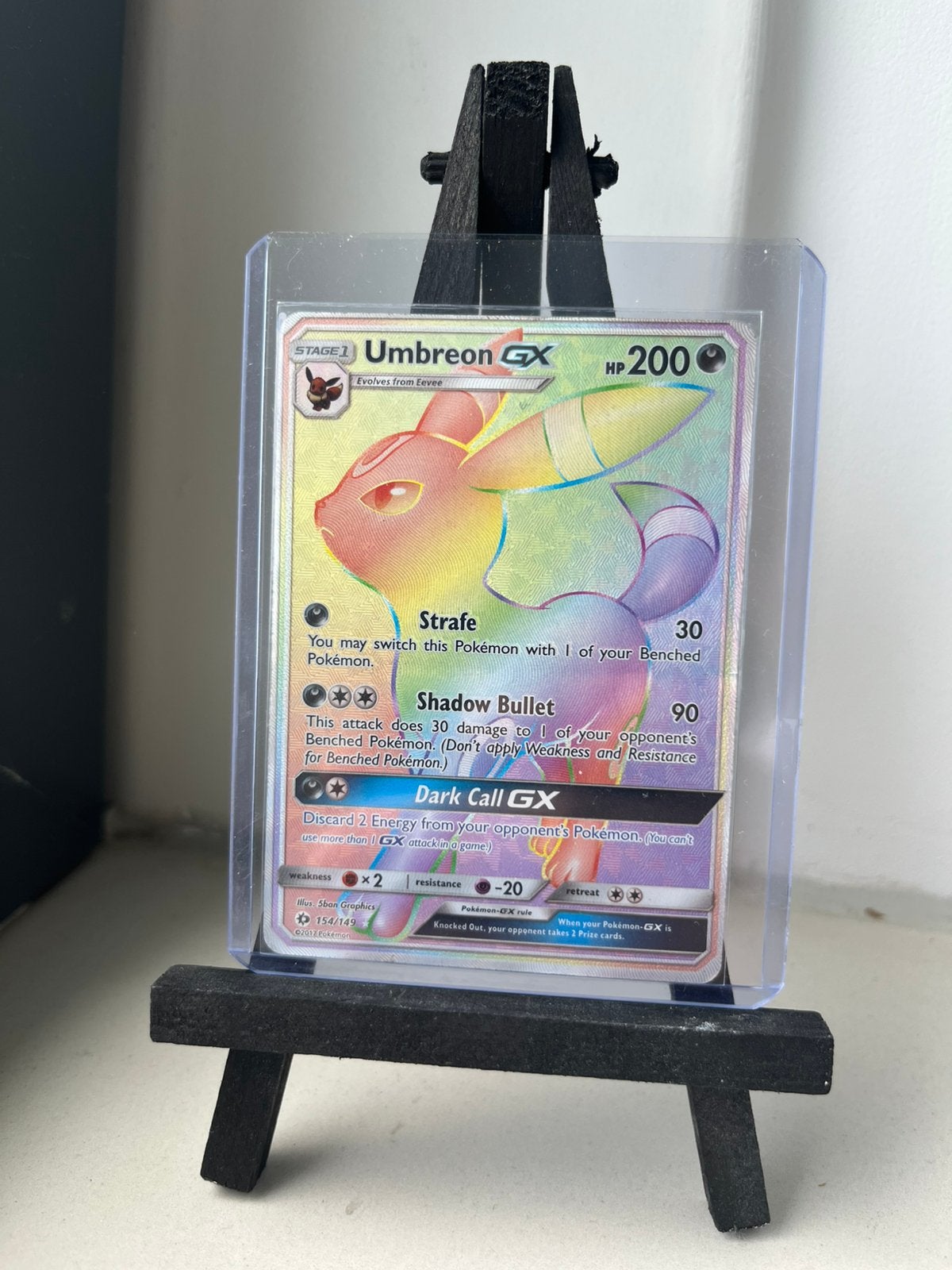 Umbreon gx 154/149, Ophalen of Verzenden, Zo goed als nieuw