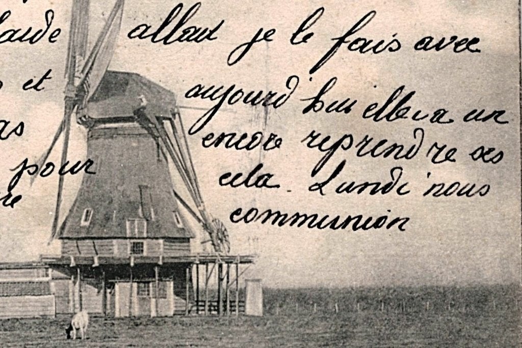 700854 Oost-Knollendam NH 1905 Molen de Vlijt Gelopen, Ophalen of Verzenden, Voor 1920, Gelopen, Noord-Holland