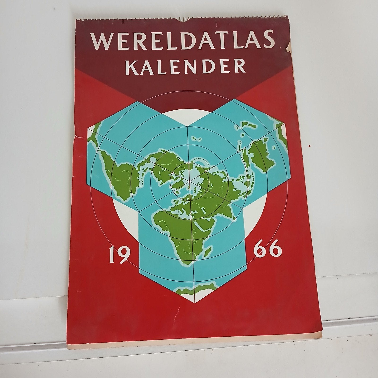 Wereldatlas Kalender 1966 - Uniek Historisch Document, Ophalen of Verzenden