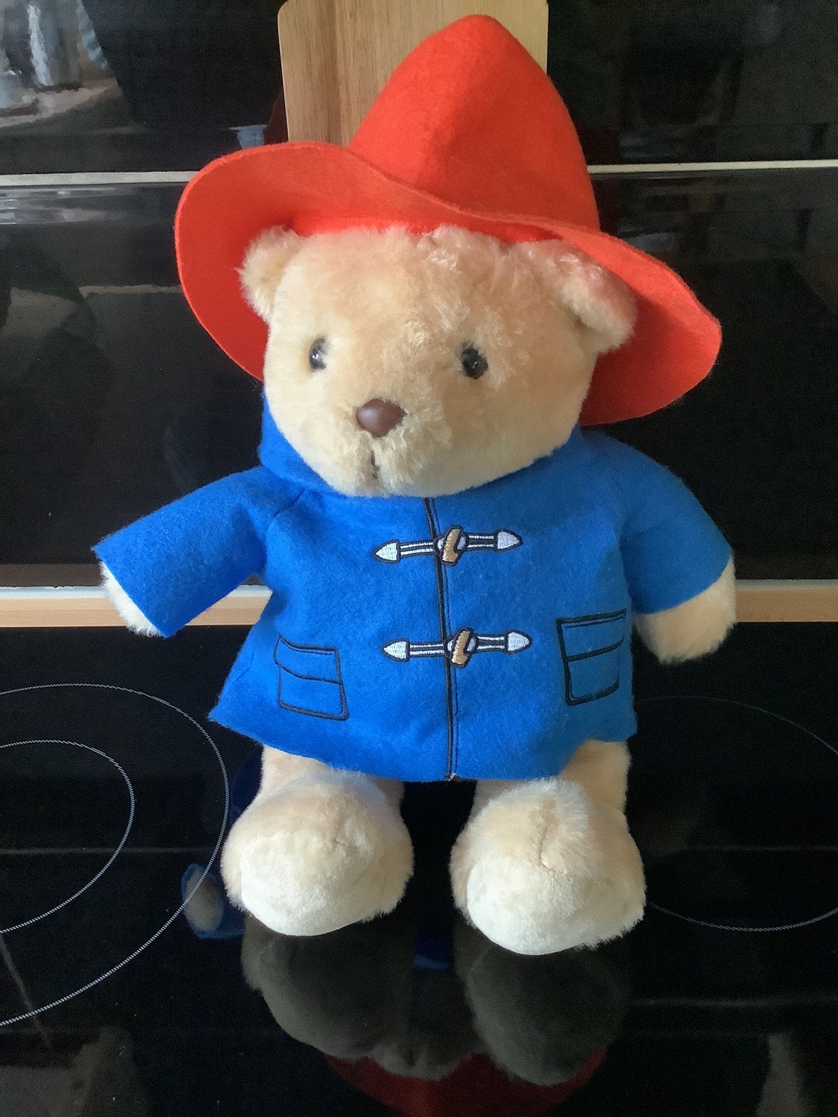 Leuke Paddington beer met jasje en hoed - 41 cm steun KIKA, Overige merken, Overige karakters, Beer, Ophalen of Verzenden