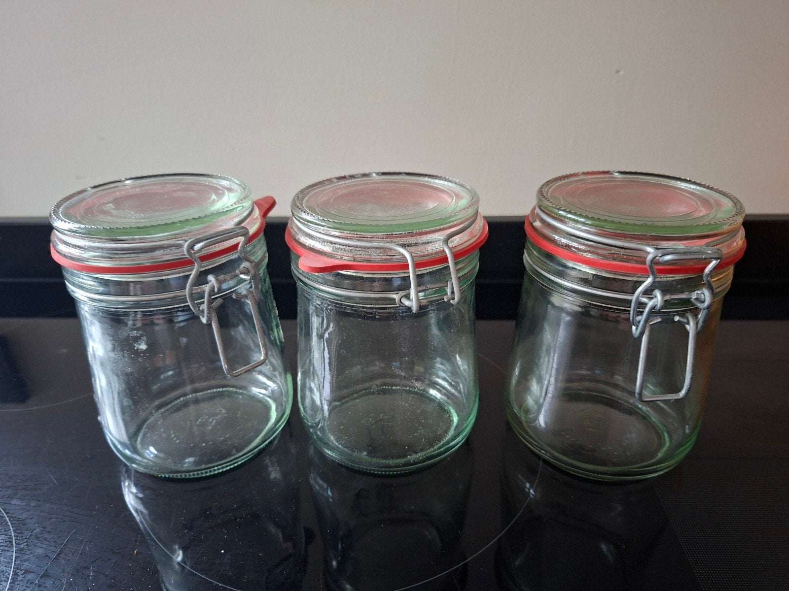 Glazen potten, Ophalen of Verzenden, Glas, Pot, Bus of Blik, Overige merken