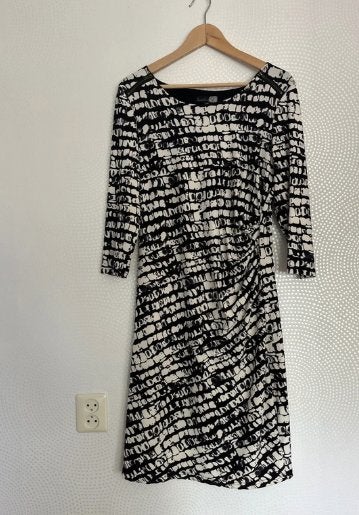Smashed Lemon Jurk Zwart/Wit Maat L (40), Kleding | Dames, Maat 38/40 (M), Zwart, Ophalen of Verzenden, Zo goed als nieuw