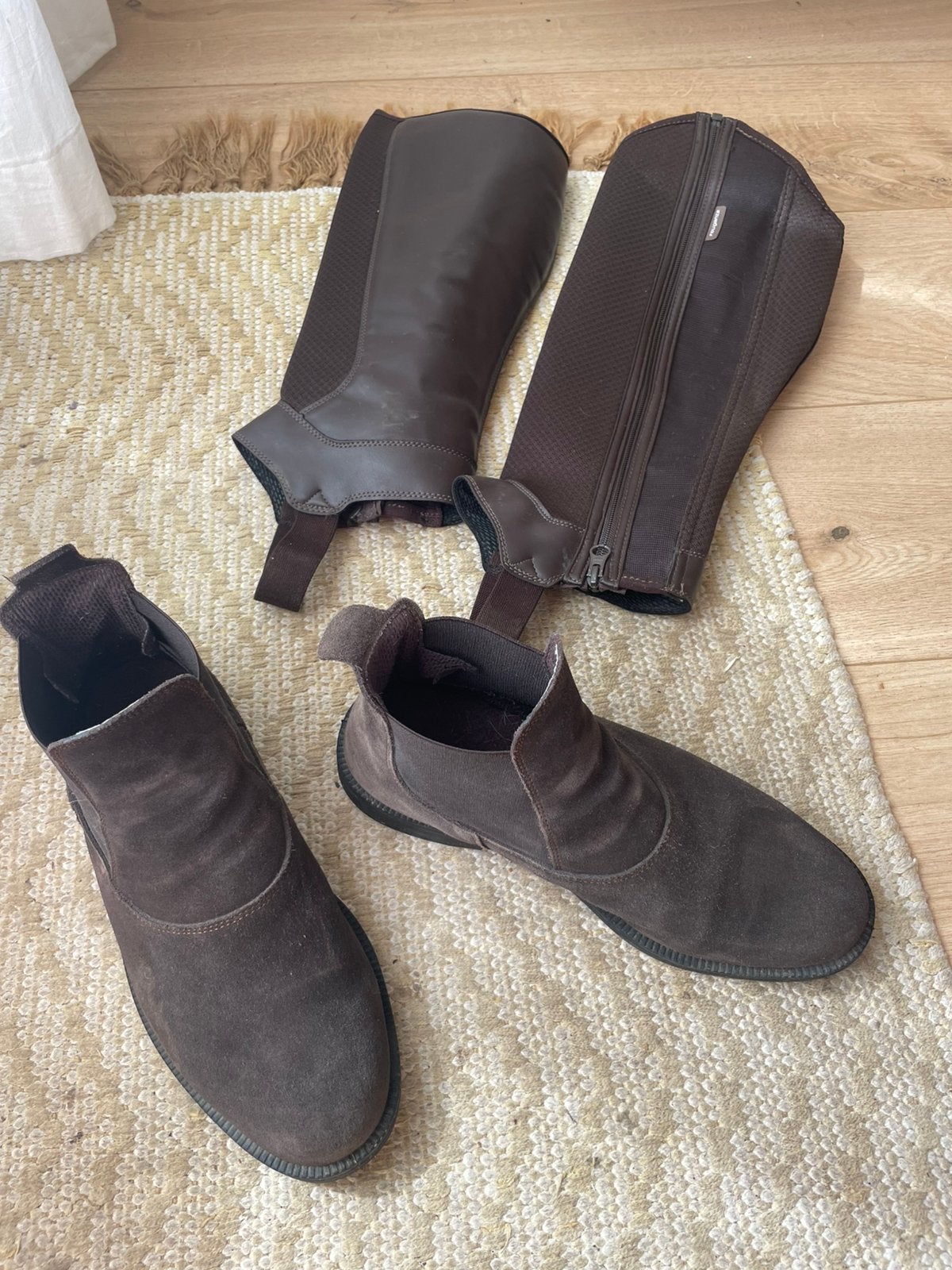 Paardrijschoenen mt 40 + jodhpurs maat L, Ophalen, Gebruikt, Ritssluiting, Fouganza