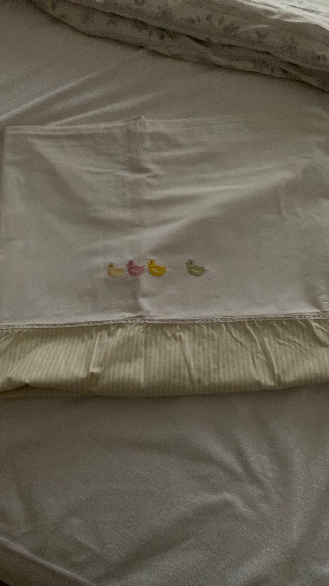 Dekbed voor baby/peuterbedje met dekbedhoezen, Ophalen, Eenpersoons, Wit, Dekbedovertrek