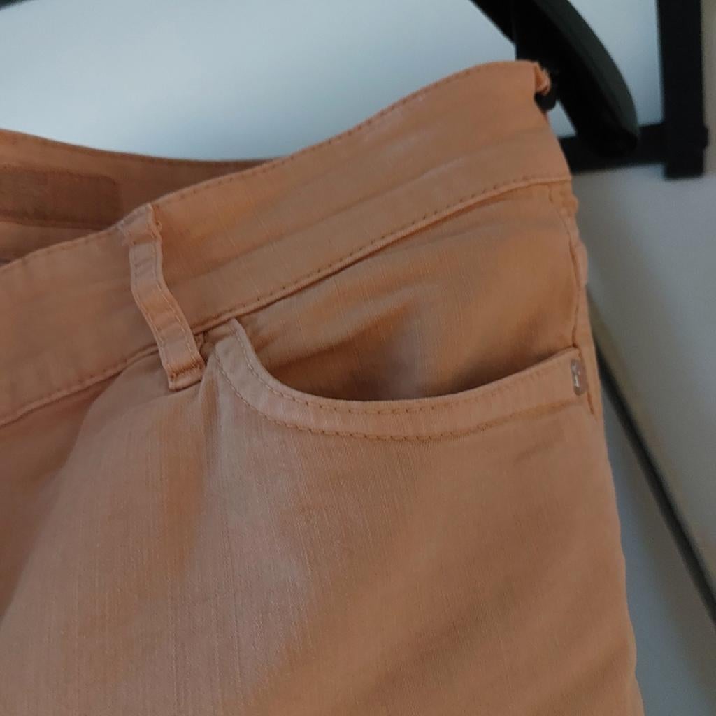 Zalm kleur broek, Kleding | Dames, Ophalen of Verzenden, Zo goed als nieuw, Maat 42/44 (L), Lang