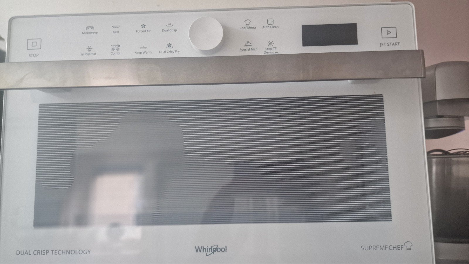 Whirlpool Supreme Chef MWP 338 W Combi-Magnetron 33L, Ophalen, Combimagnetron, Zo goed als nieuw, Draaiplateau