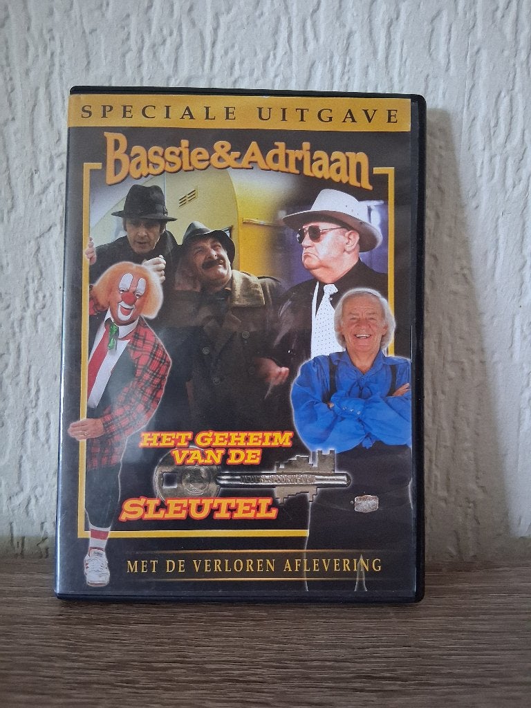 Dvd Bassie & Adriaan Het Geheim van de Sleutel, Gebruikt, Alle leeftijden, Ophalen of Verzenden, Komedie