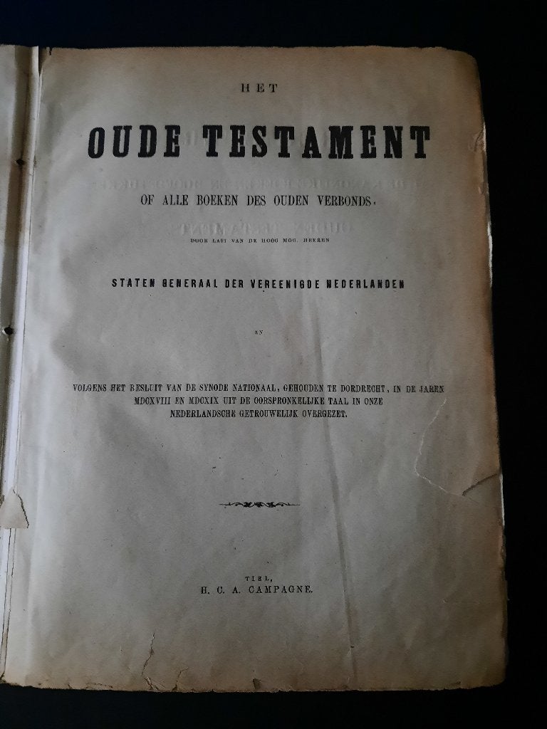 Bijbel boek, Antiek en Kunst, Antiek | Boeken en Bijbels, Ophalen of Verzenden, Bijbel