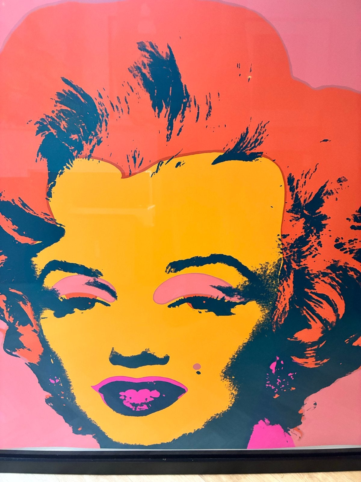 Pop Art Marilyn Monroe Warhol, Antiek en Kunst, Ophalen, Papier/karton, Ingelijst, Print