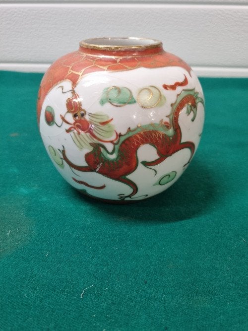 -	Chinese / pot gemberpot met draak porselein, Ophalen of Verzenden, 'T Olde Gre-j, Info@toldegrej.nl, Endepoelstraat 20f Didam