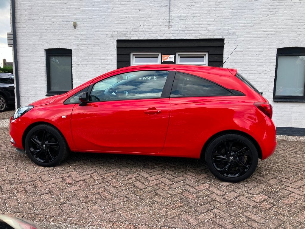 Opel Corsa type E corsa 1.0 Turbo Color Edition een PLAATJE, Auto's, Voorwielaandrijving, Stof, Gebruikt, Zwart